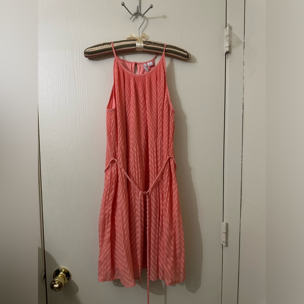Elle Women's Sleeveless Pleated Lined Dress Size: Extra Small